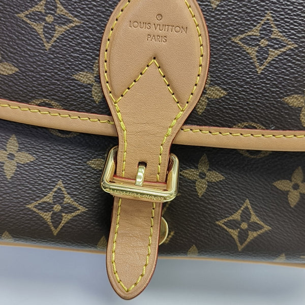 DIANE Monogram Coated Canvas Brown