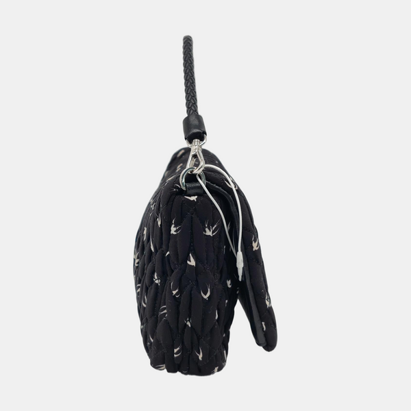 Crystal Quilted Fabric Black