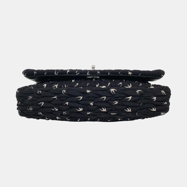 Crystal Quilted Fabric Black
