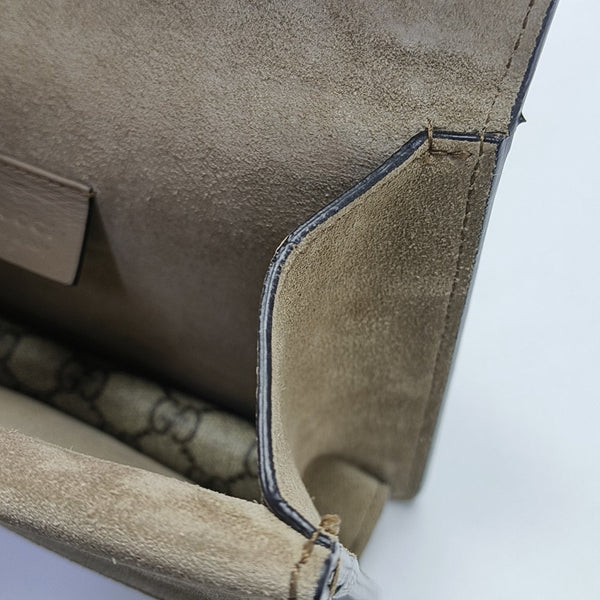 Dionysus Mini Monogram Coated Canvas Beige