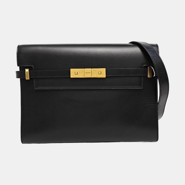MANHATTAN Medium Calfskin Black