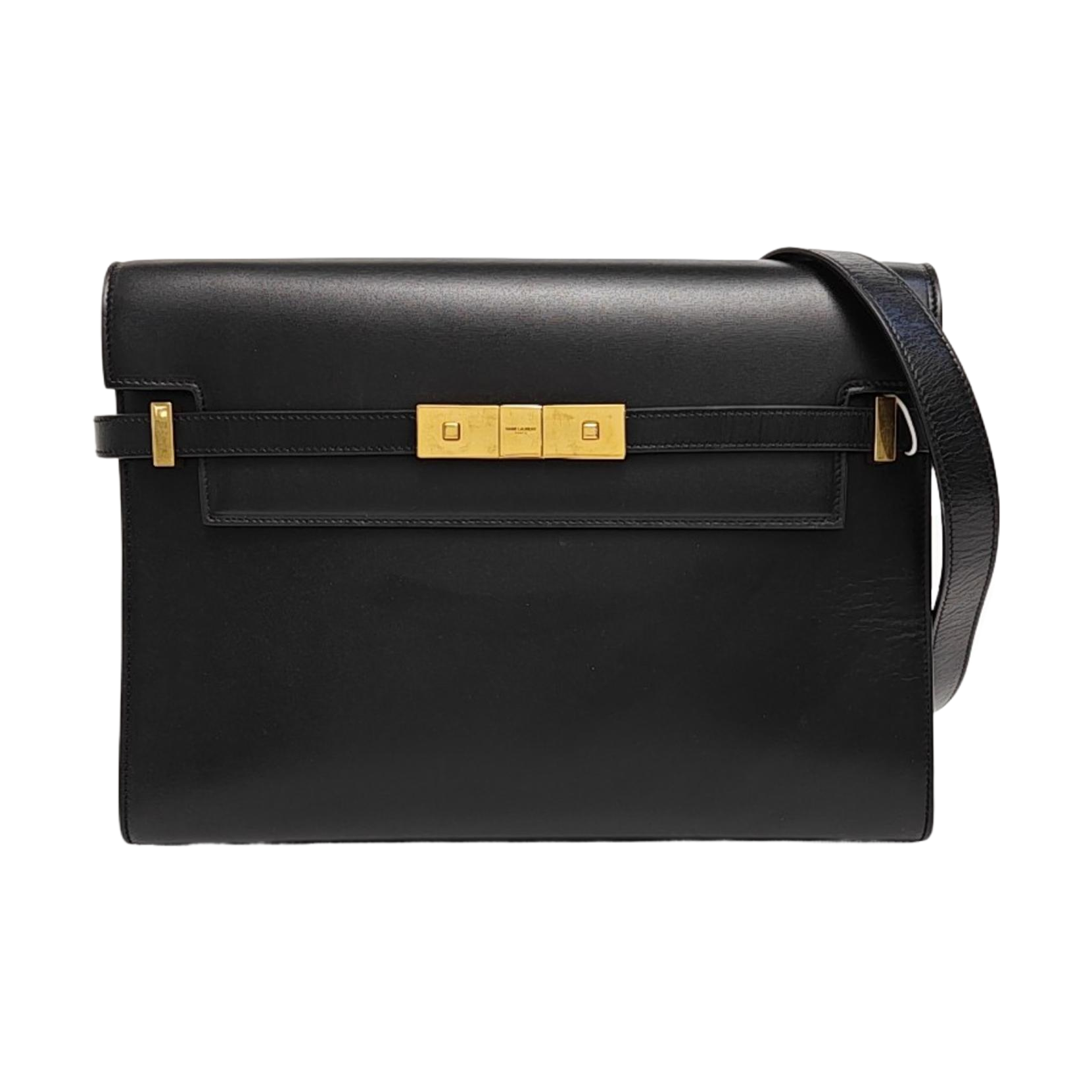MANHATTAN Medium Calfskin Black