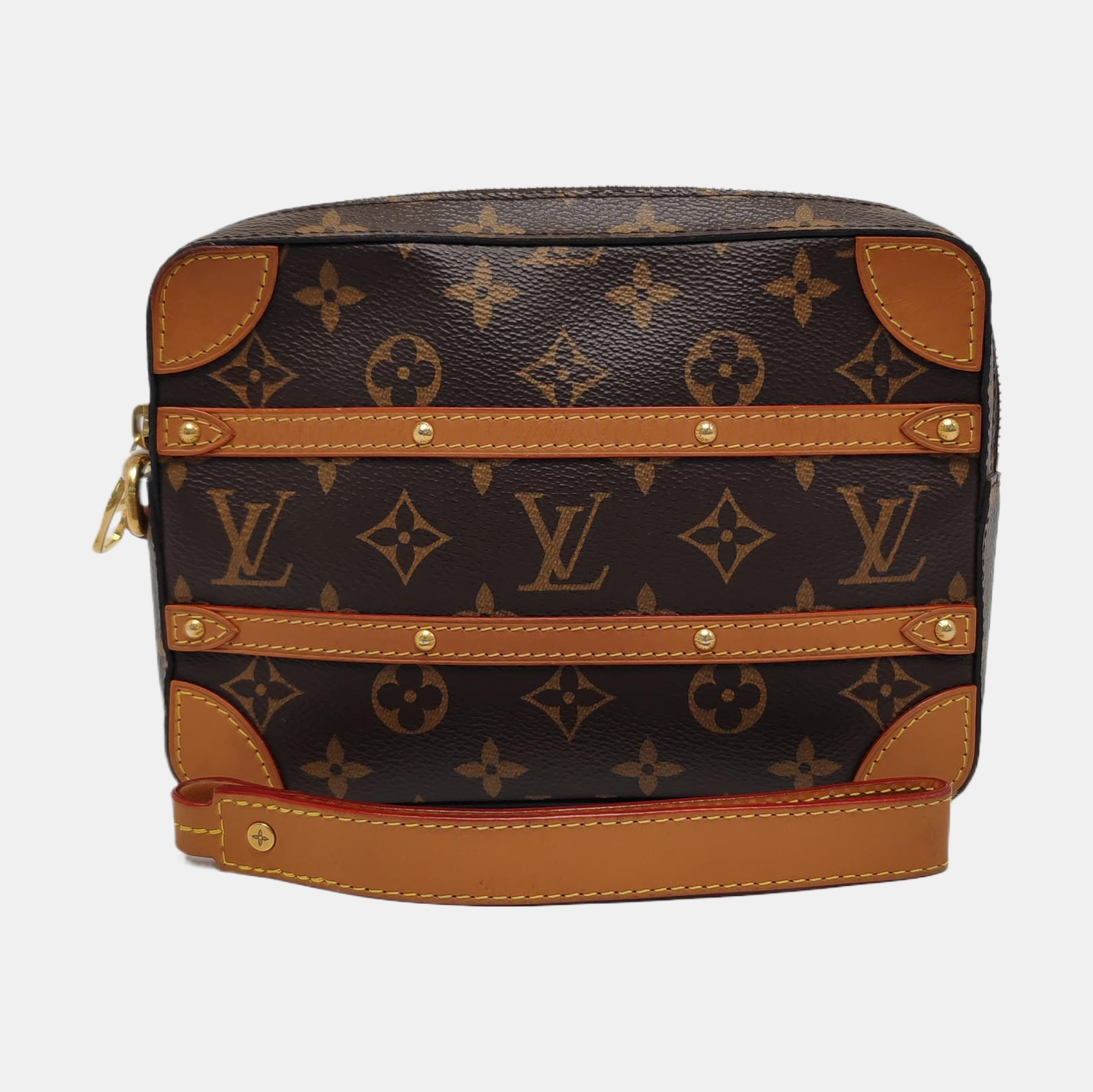 SOFT TRUNK Monogram Coated Canvas Brown