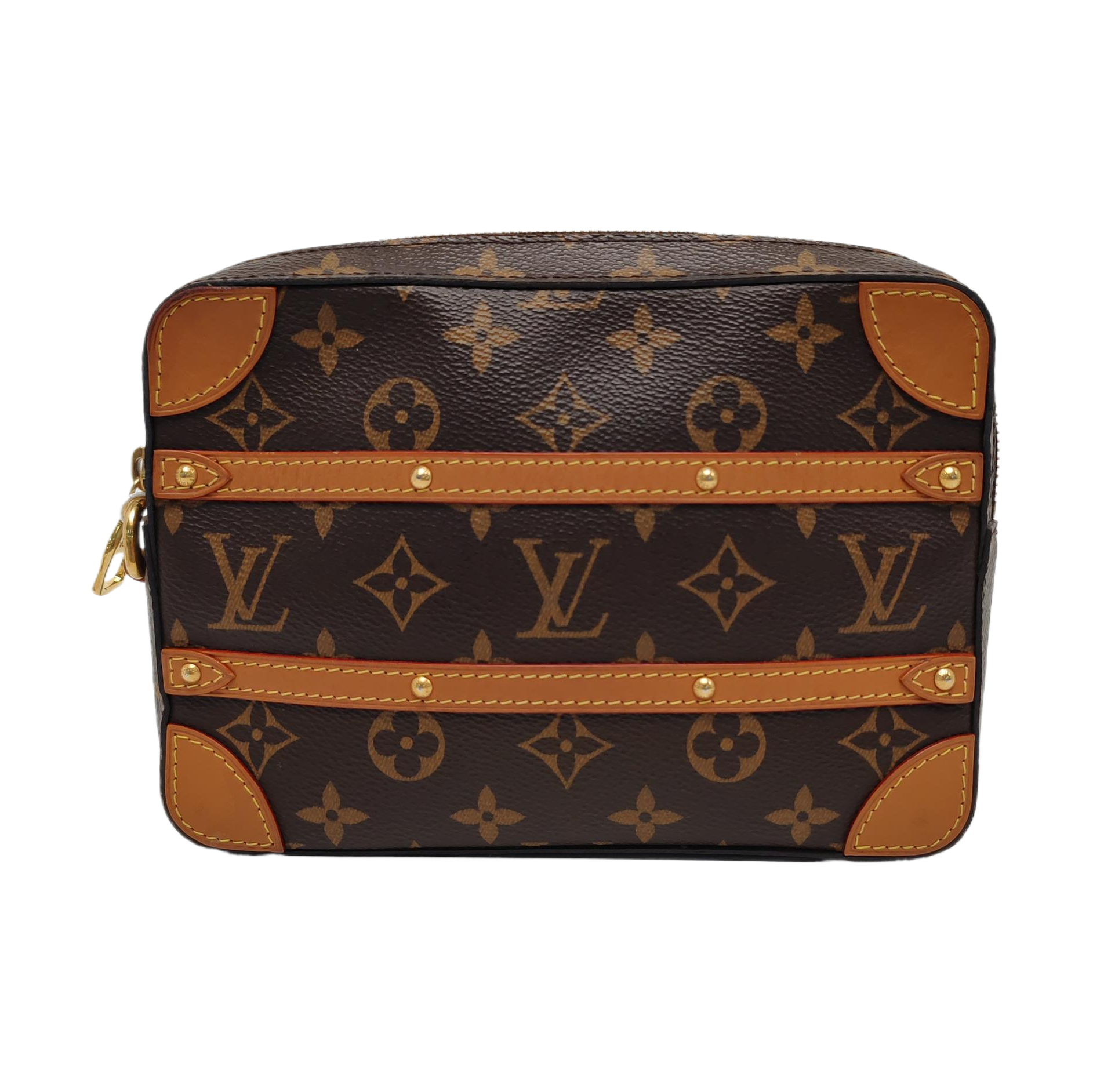 SOFT TRUNK Monogram Coated Canvas Brown