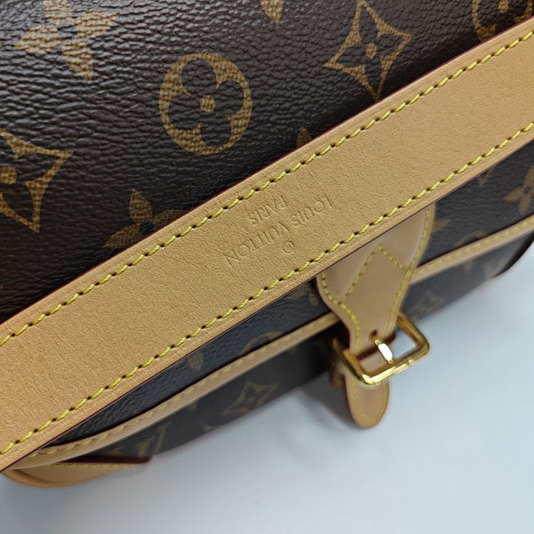 DIANE Monogram Coated Canvas Brown