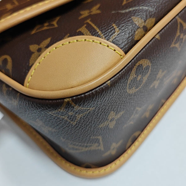 DIANE Monogram Coated Canvas Brown