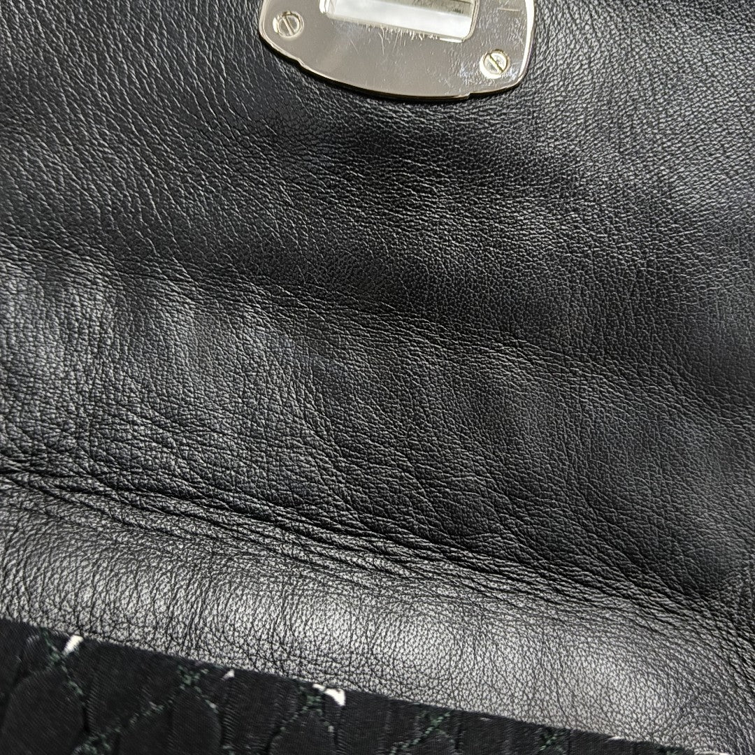 Crystal Quilted Fabric Black