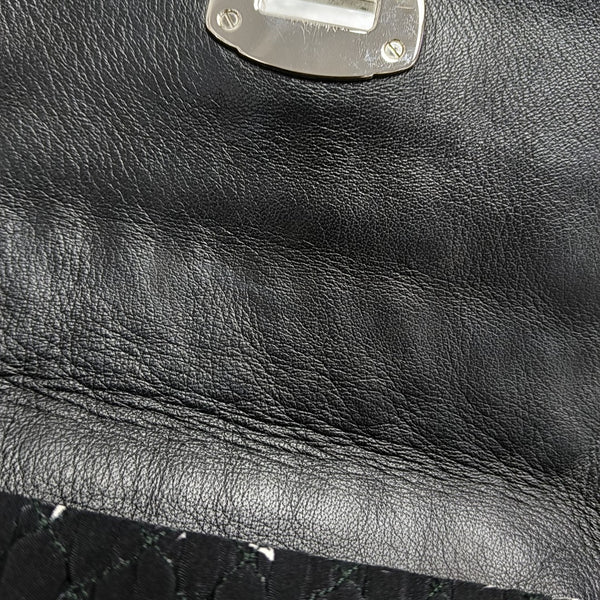 Crystal Quilted Fabric Black