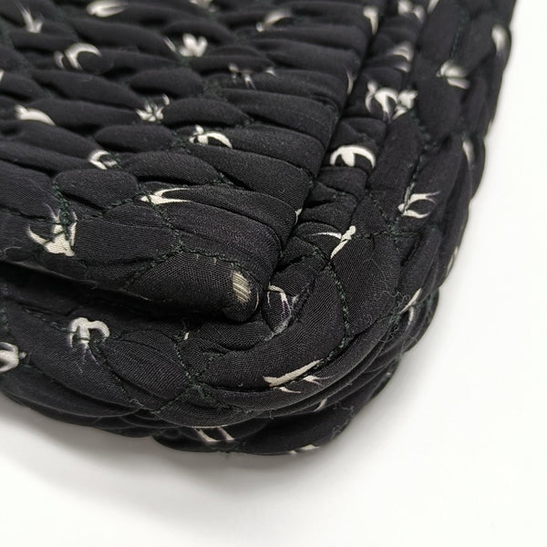 Crystal Quilted Fabric Black