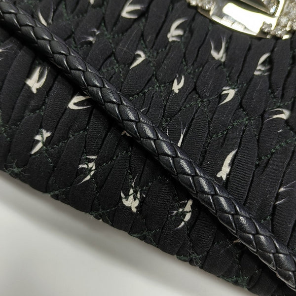 Crystal Quilted Fabric Black