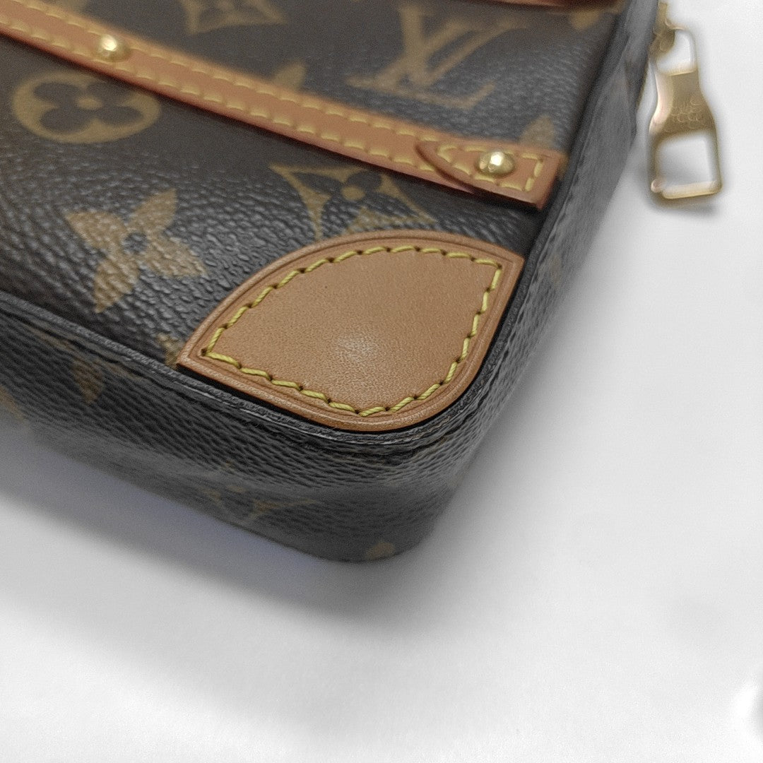 SOFT TRUNK Monogram Coated Canvas Brown