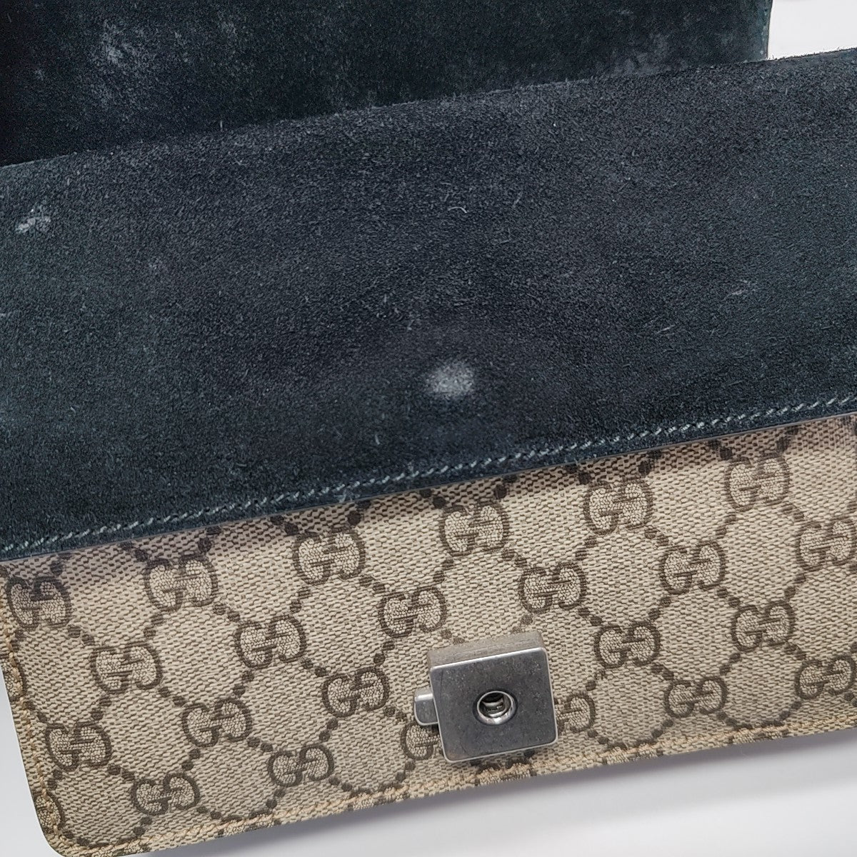 Dionysus Mini Monogram Coated Canvas Beige