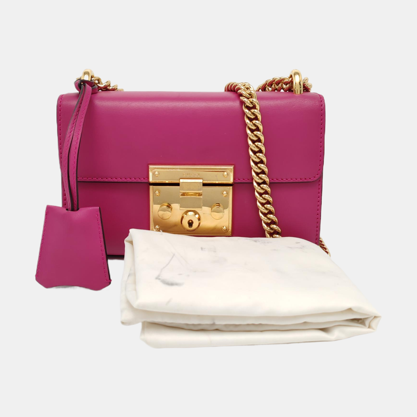 Authenticated pre-owned  Padlock Small Calfskin Pink - Shoulder Bag at Looply