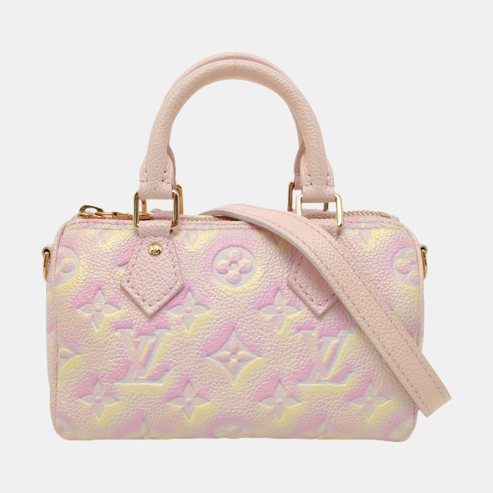 SPEEDY Nano Monogram Calfskin Pink