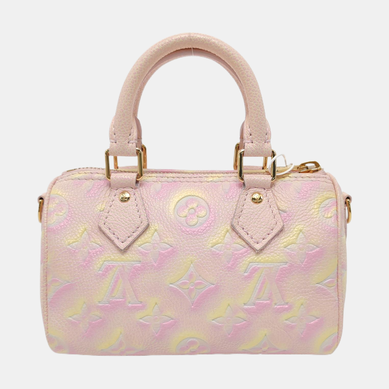 SPEEDY Nano Monogram Calfskin Pink