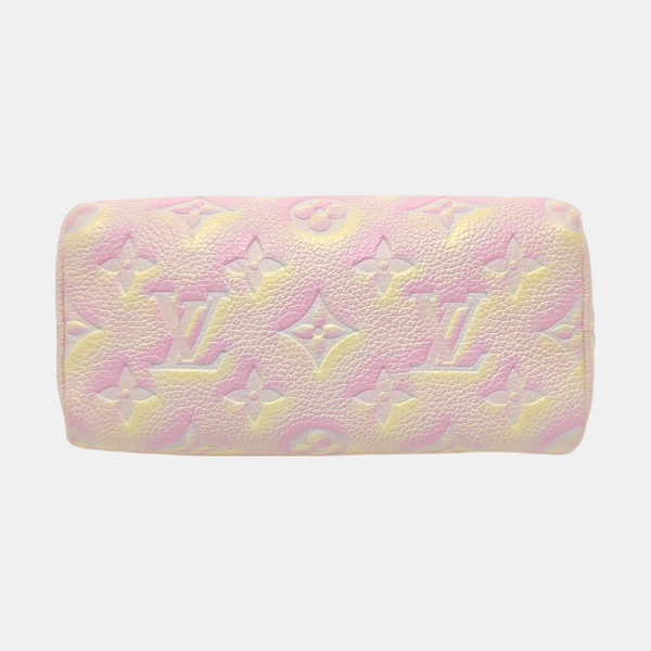 SPEEDY Nano Monogram Calfskin Pink