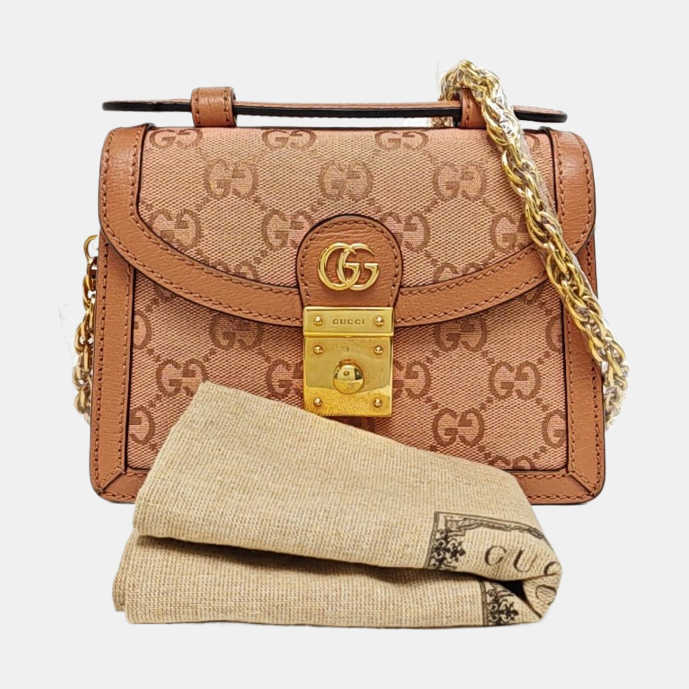 Ophidia Mini Monogram Canvas Pink