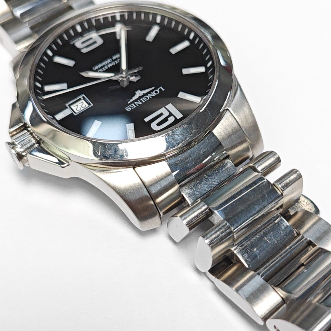 Conquest 41mm Black Automatic Watch