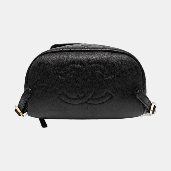 FILIGREE Small Quilted Grained Calfskin Black