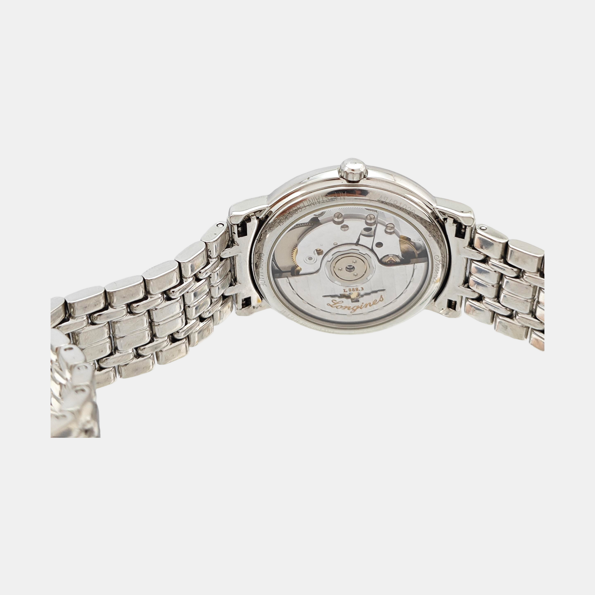 Elegant Collection 34.5mm White Automatic Watch