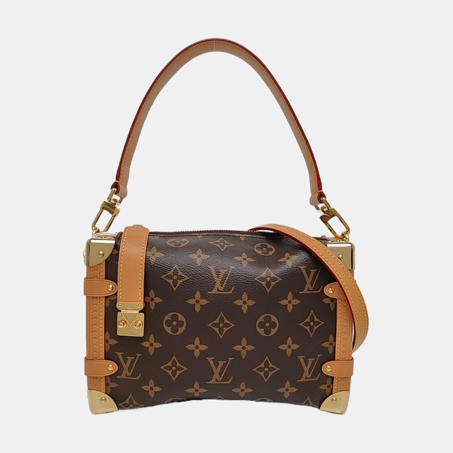 SIDE TRUNK MM Monogram Coated Canvas Brown