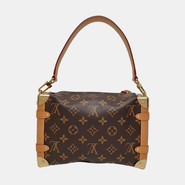 SIDE TRUNK MM Monogram Coated Canvas Brown