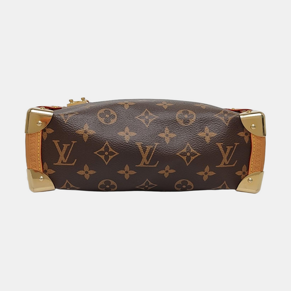 SIDE TRUNK MM Monogram Coated Canvas Brown