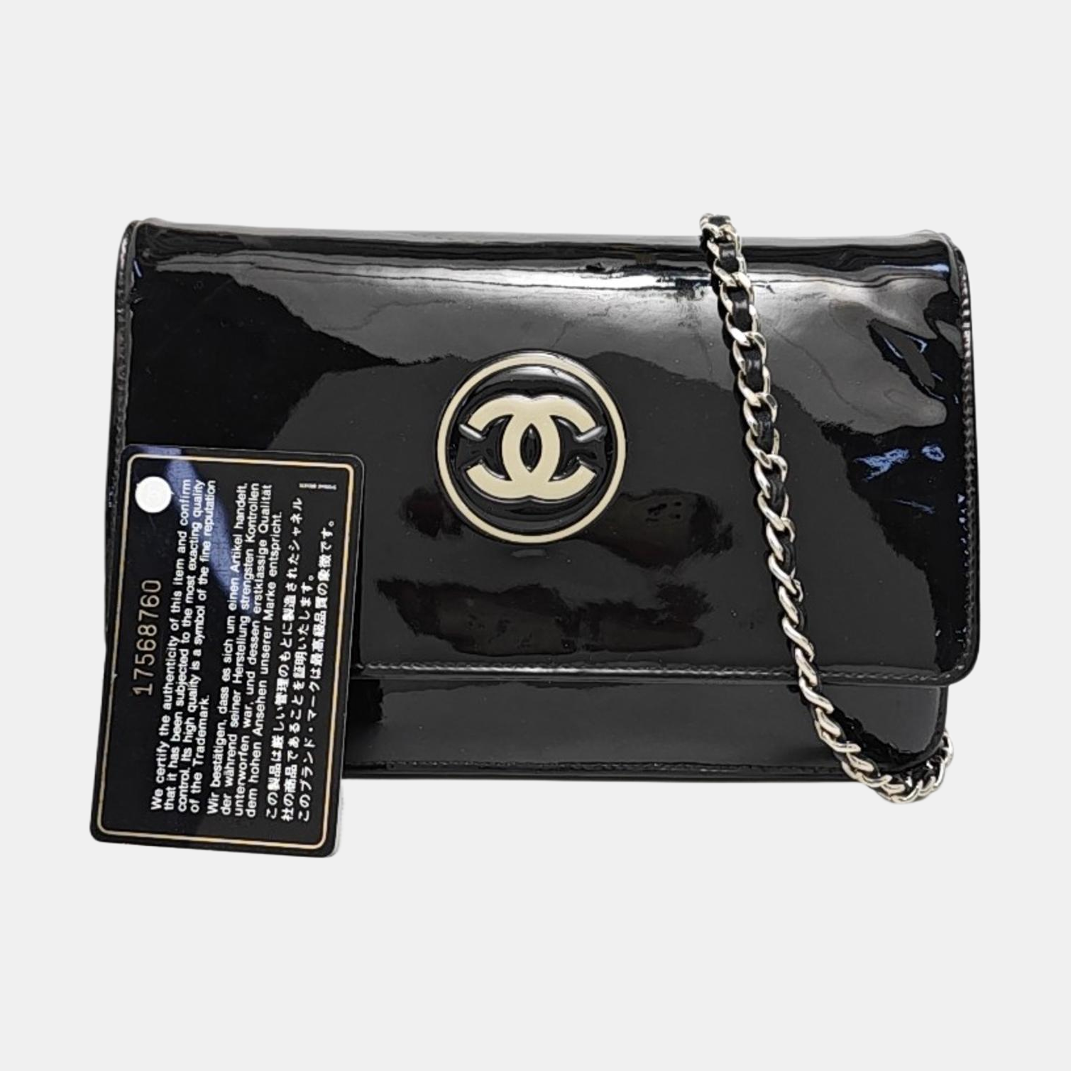 CIRCLED CC WOC Patent Leather Black