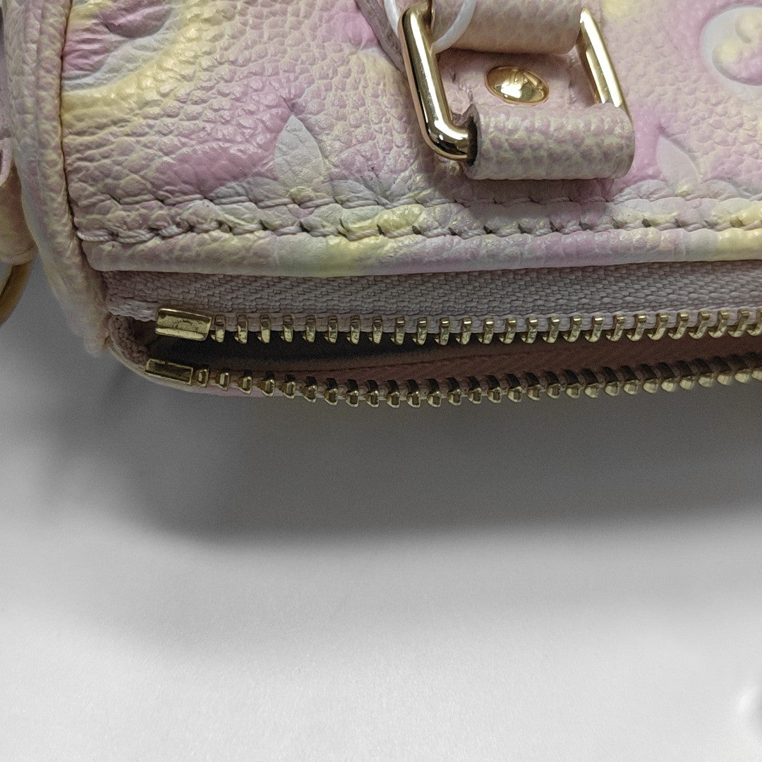 SPEEDY Nano Monogram Calfskin Pink