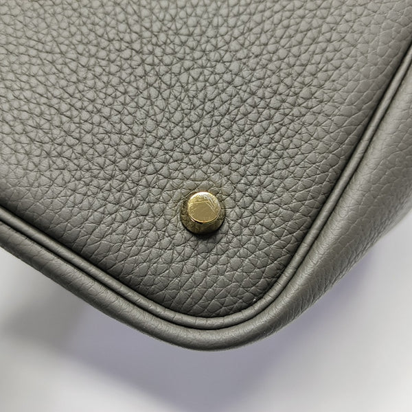 Authenticated pre-owned  Picotin Lock 22 Clemence Gray - Top Handle Bag at Looply