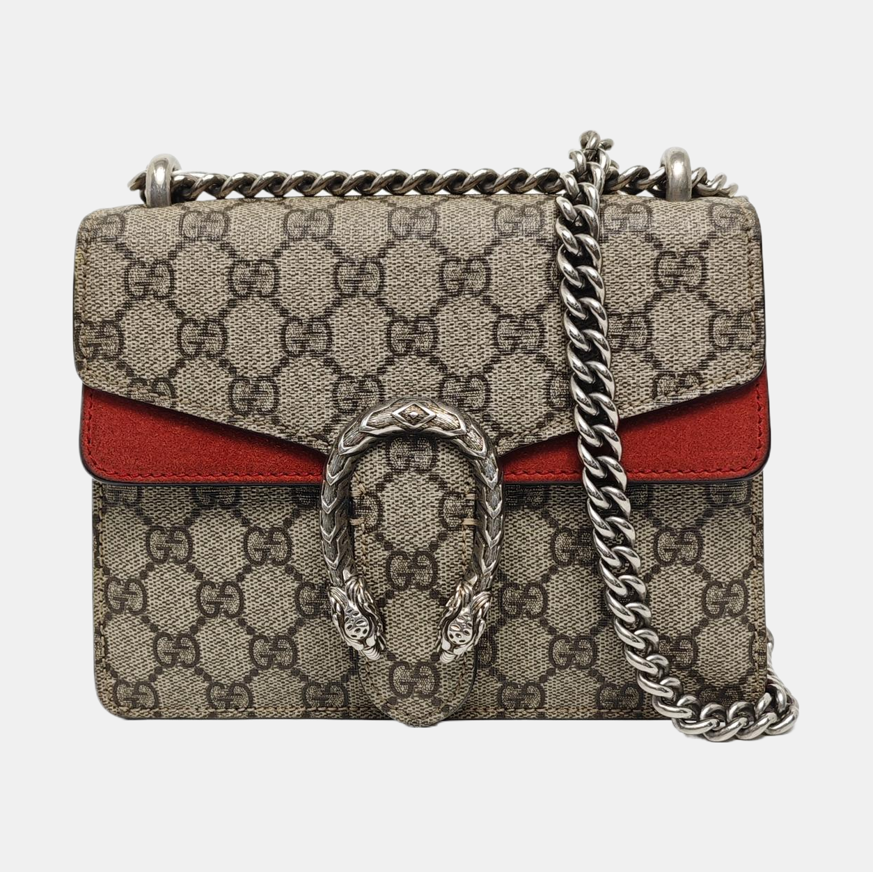 Authenticated pre-owned  Dionysus Super Mini Monogram Coated Canvas Beige - Crossbody Bag at Looply