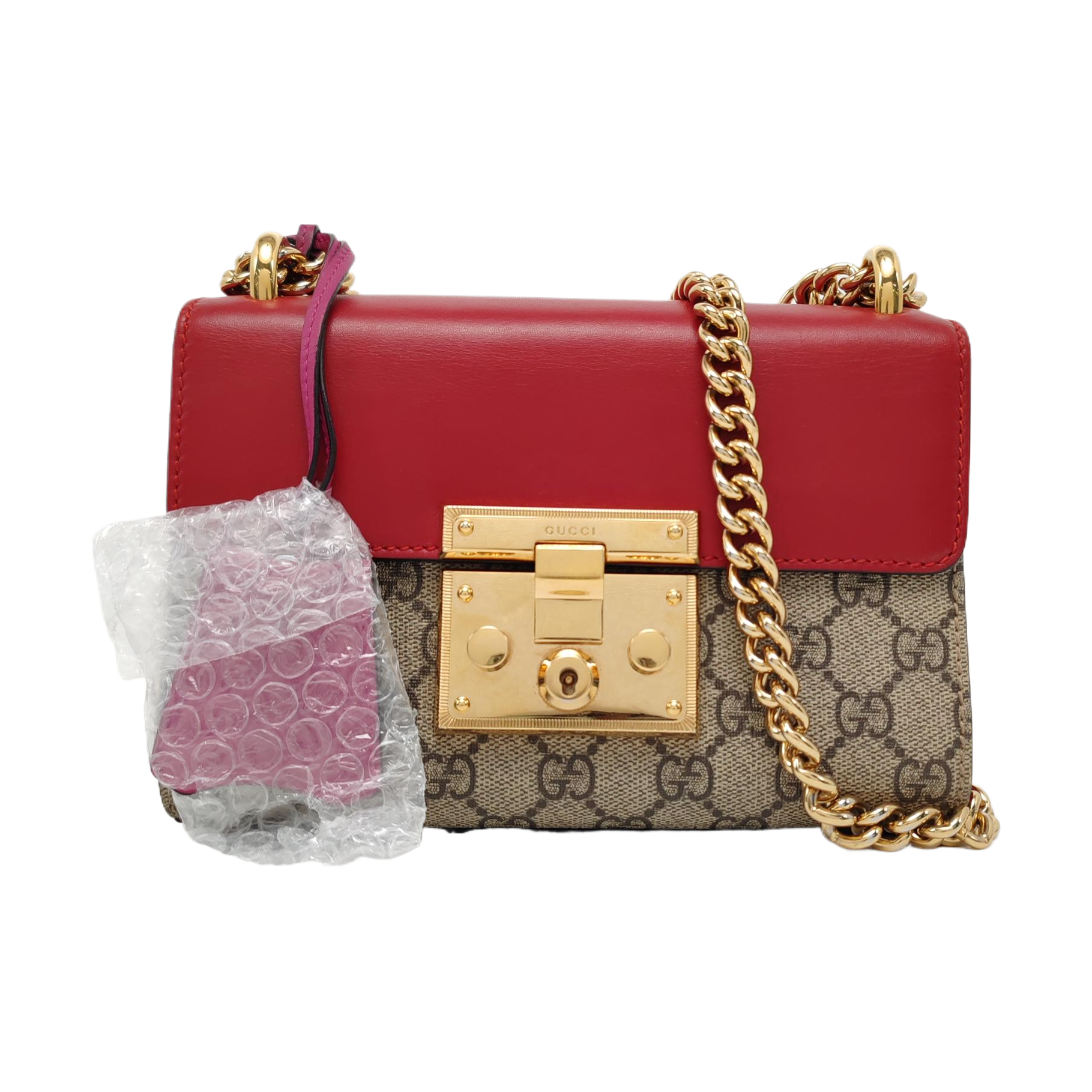 Authenticated pre-owned  Padlock Small Monogram Coated Canvas Multicolor - Shoulder Bag at Looply