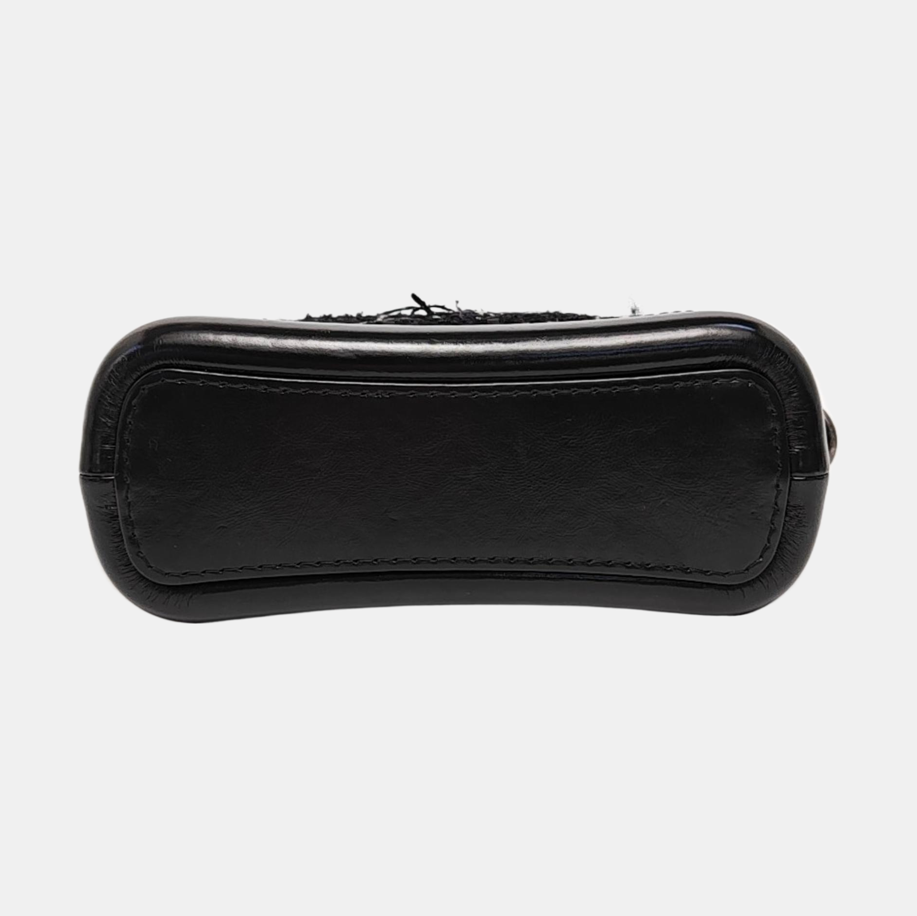 Authenticated pre-owned  Gabrielle Small Quilted Wool Black - Crossbody Bag at Looply