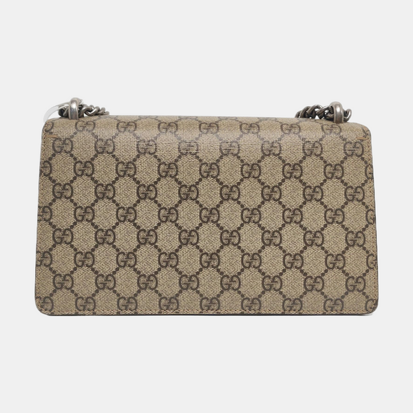 Dionysus Small Monogram Coated Canvas Beige