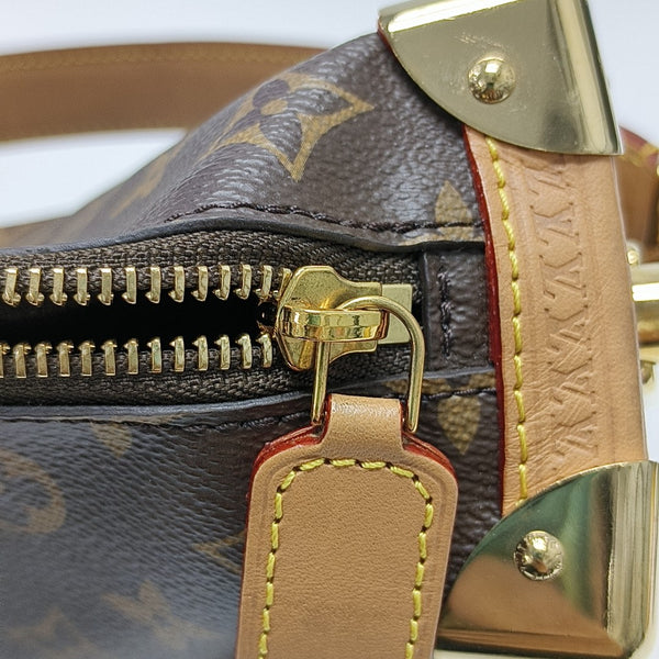 SIDE TRUNK MM Monogram Coated Canvas Brown