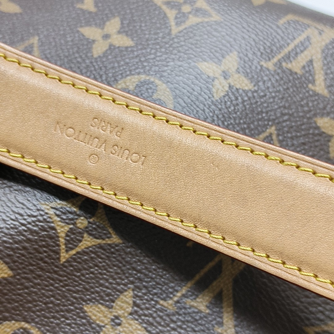 SIDE TRUNK MM Monogram Coated Canvas Brown