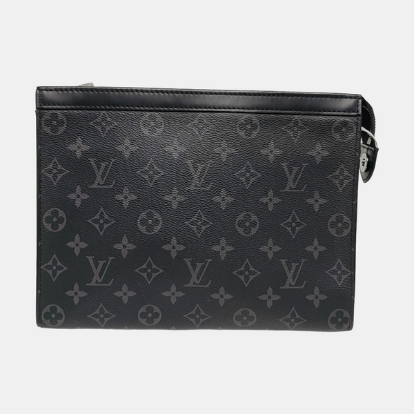 Pochette Voyag MM Monogram Coated Canvas Black