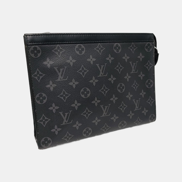 Pochette Voyag MM Monogram Coated Canvas Black