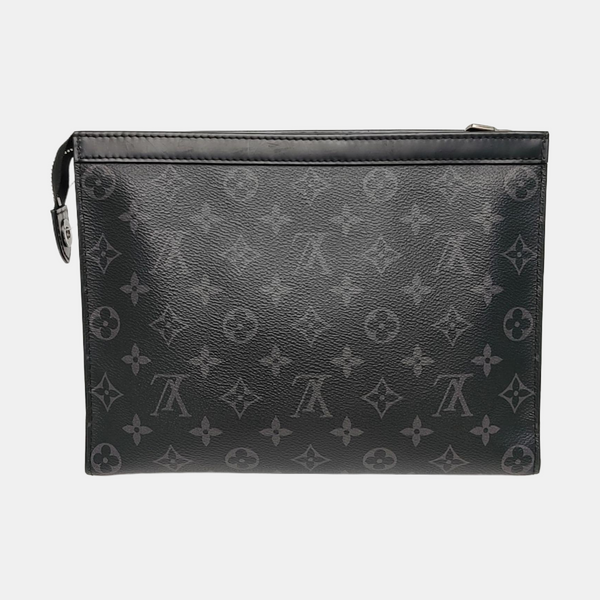 Pochette Voyag MM Monogram Coated Canvas Black