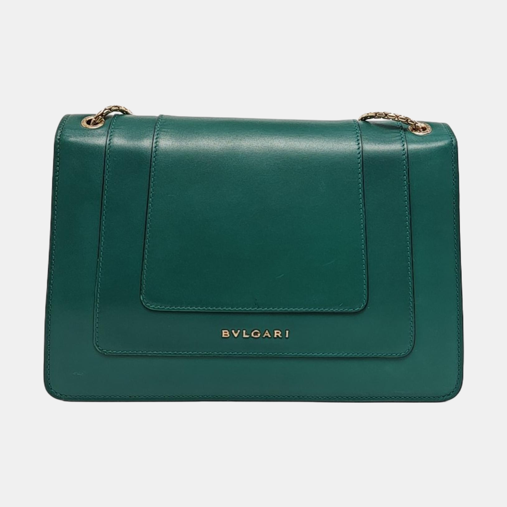 SERPENTI FOREVER Medium Calfskin Green