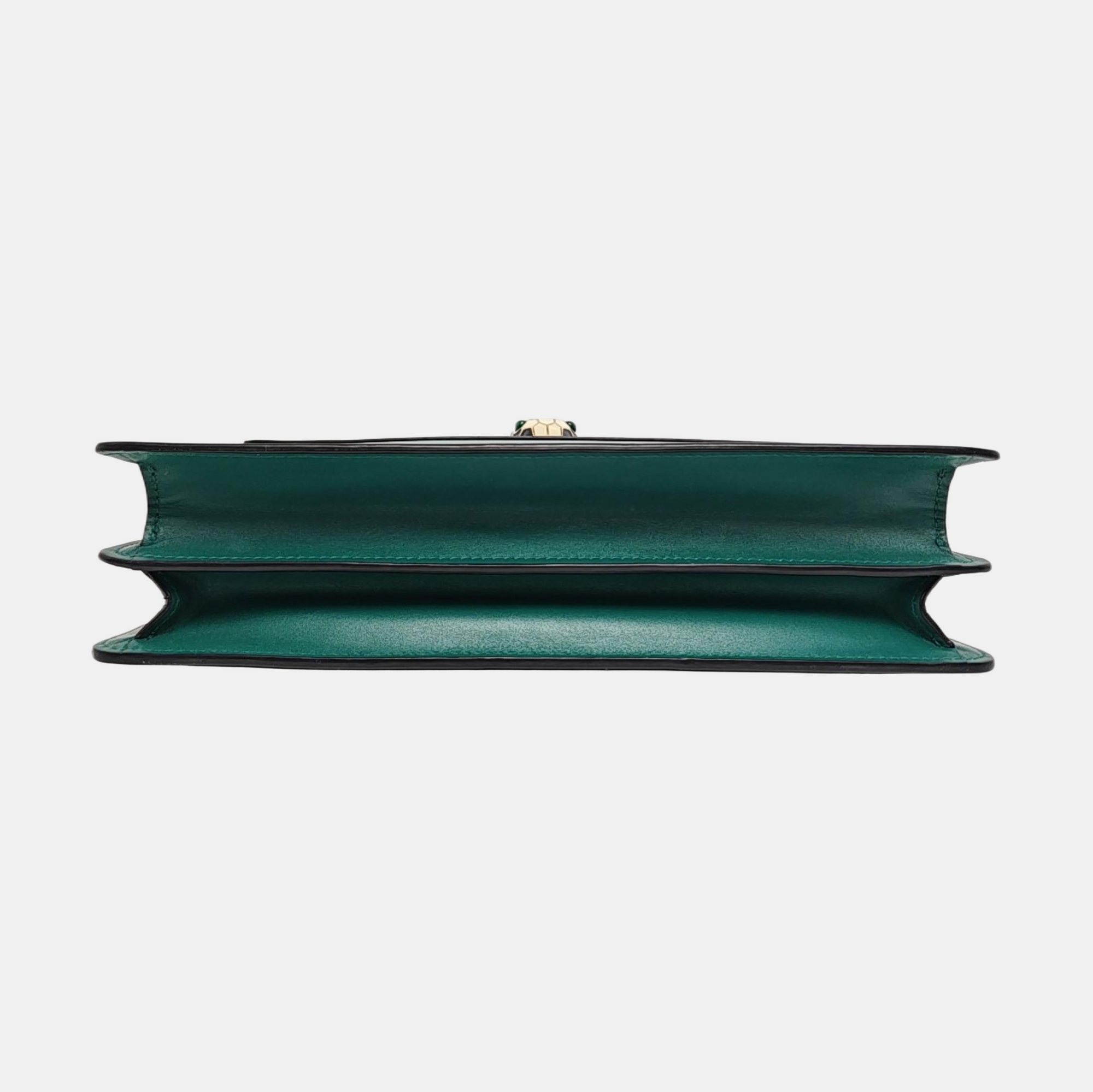SERPENTI FOREVER Medium Calfskin Green