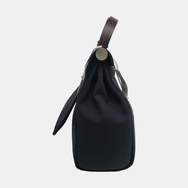 Authenticated pre-owned  Herbag 28 Canvas Black - Shoulder Bag at Looply