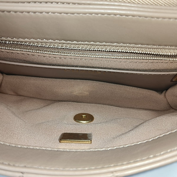 Quilted Lambskin Beige