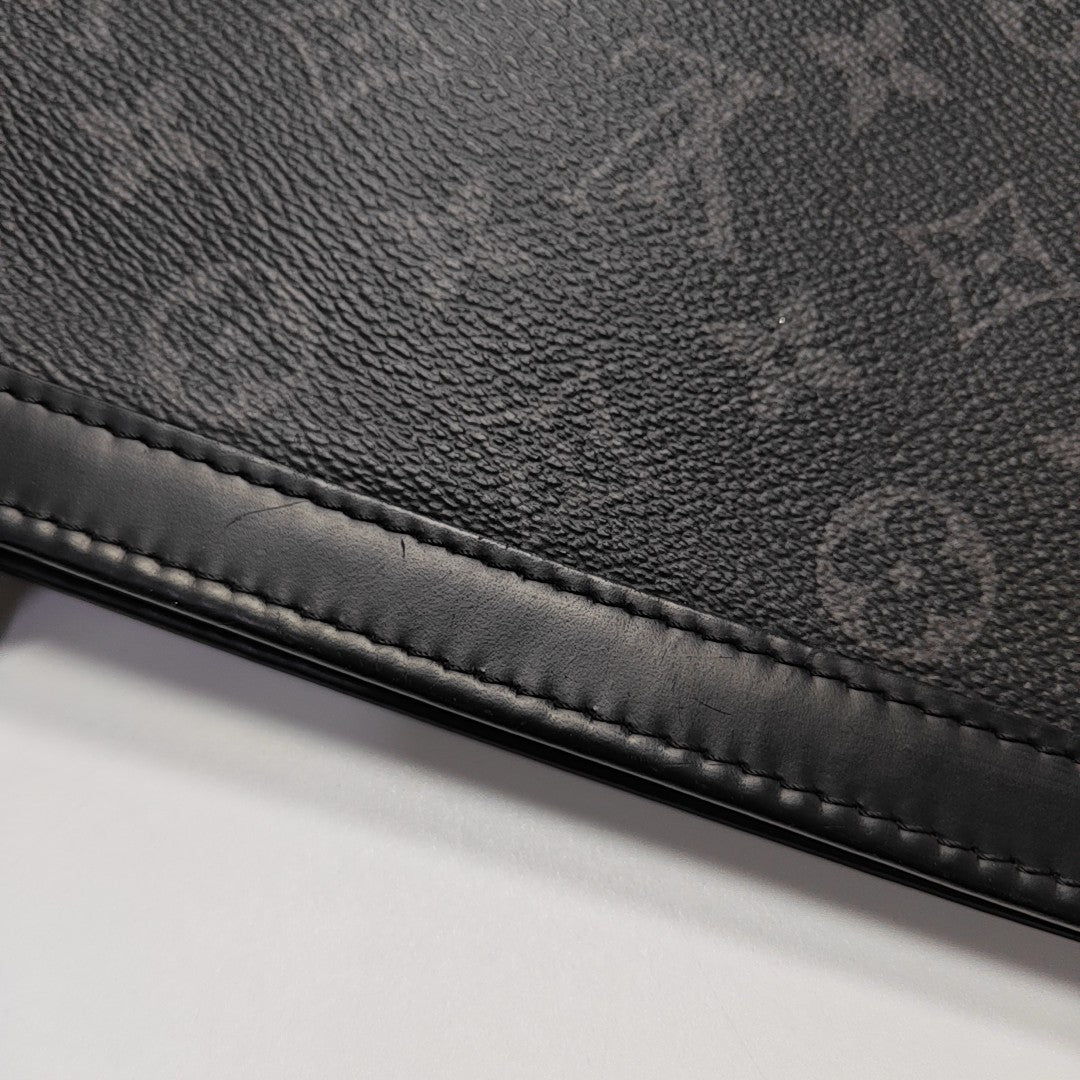 Pochette Voyag MM Monogram Coated Canvas Black