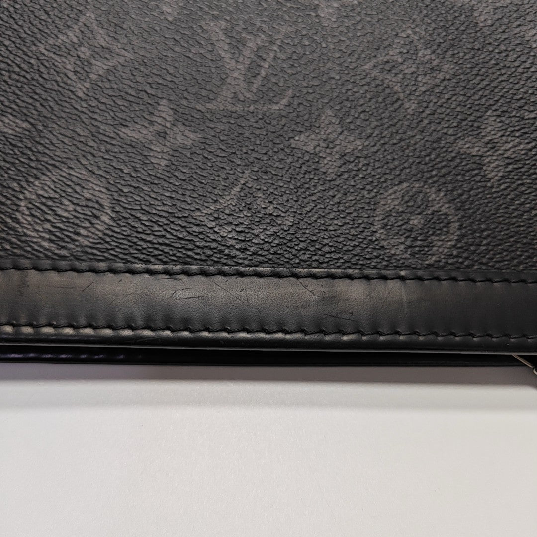 Pochette Voyag MM Monogram Coated Canvas Black