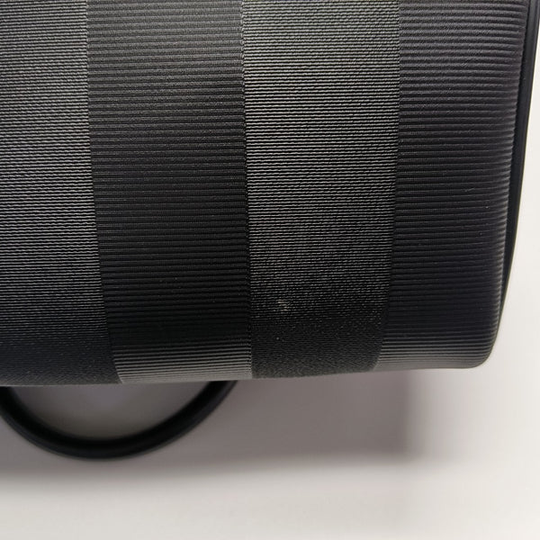 Coated Canvas Top Handle Bag Black