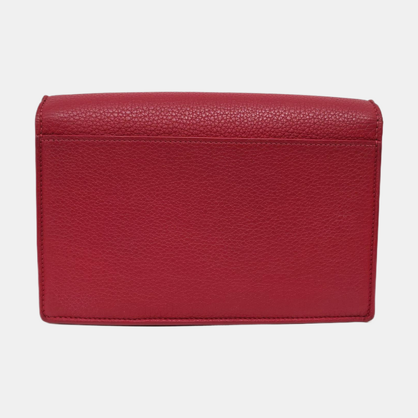 Authenticated pre-owned  Lockme Calfskin Red - Shoulder Bag at Looply