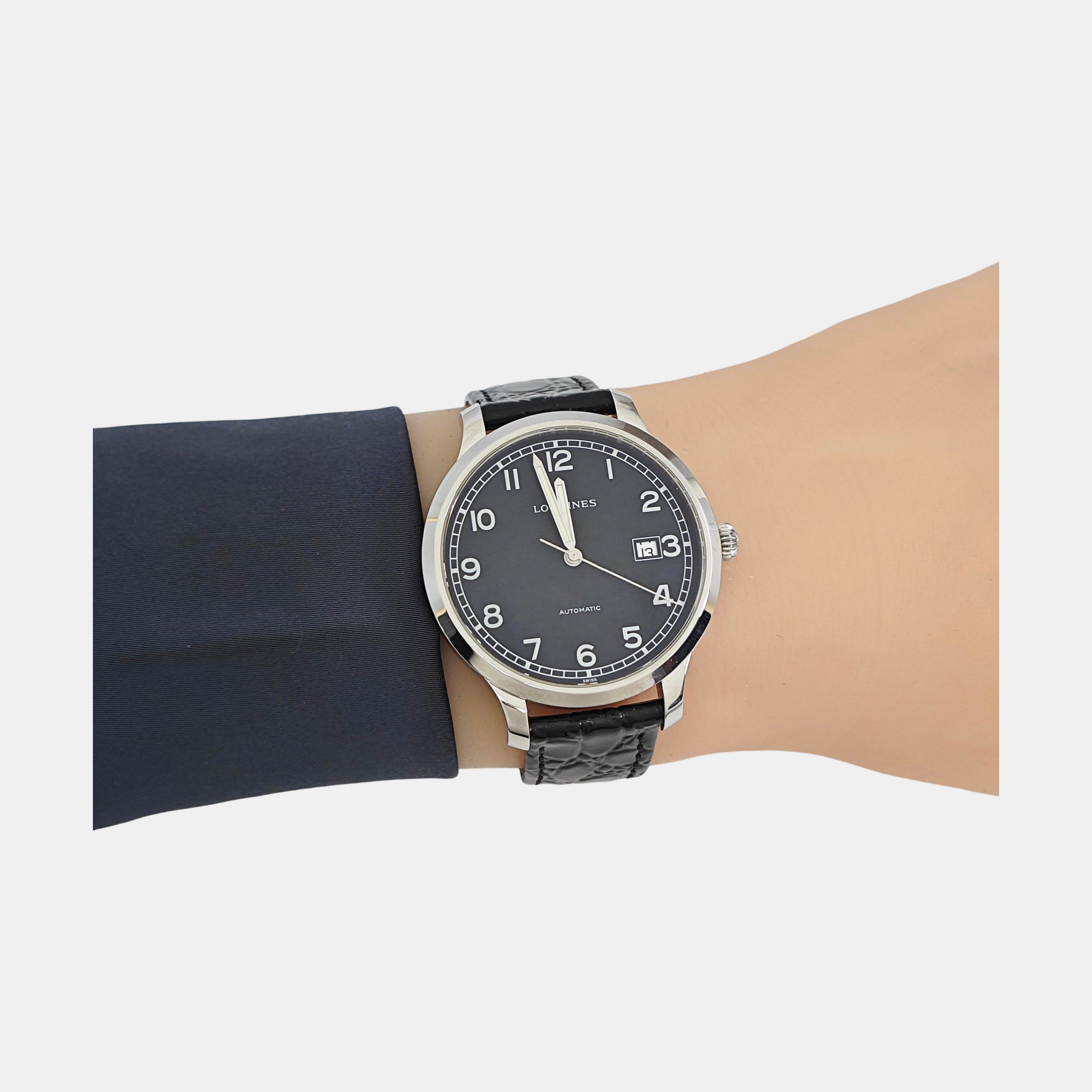40mm Black Automatic Watch