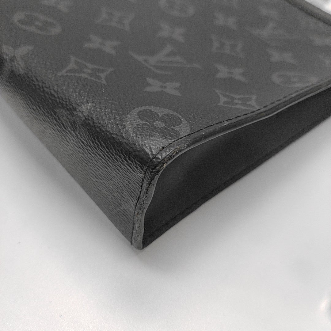 Pochette Voyag MM Monogram Coated Canvas Black