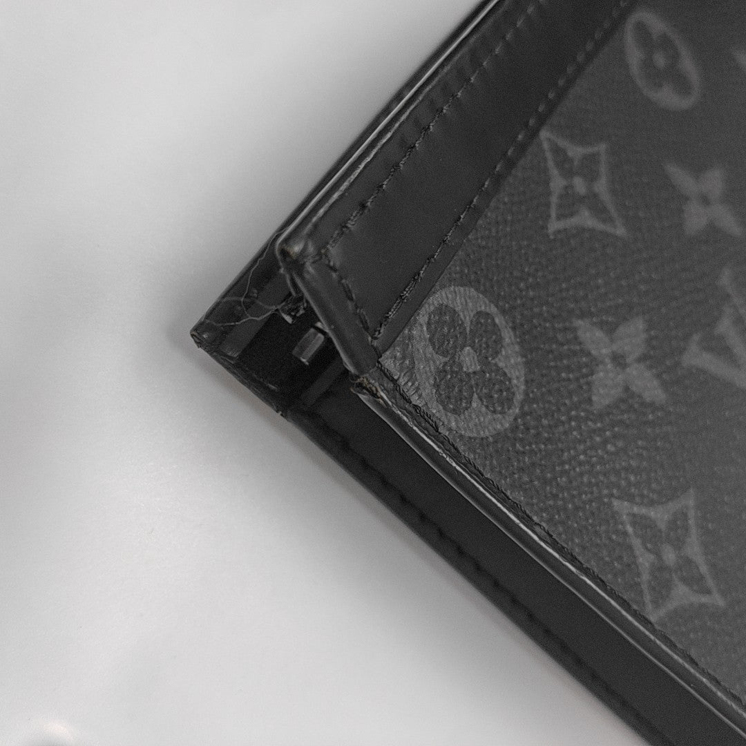 Pochette Voyag MM Monogram Coated Canvas Black